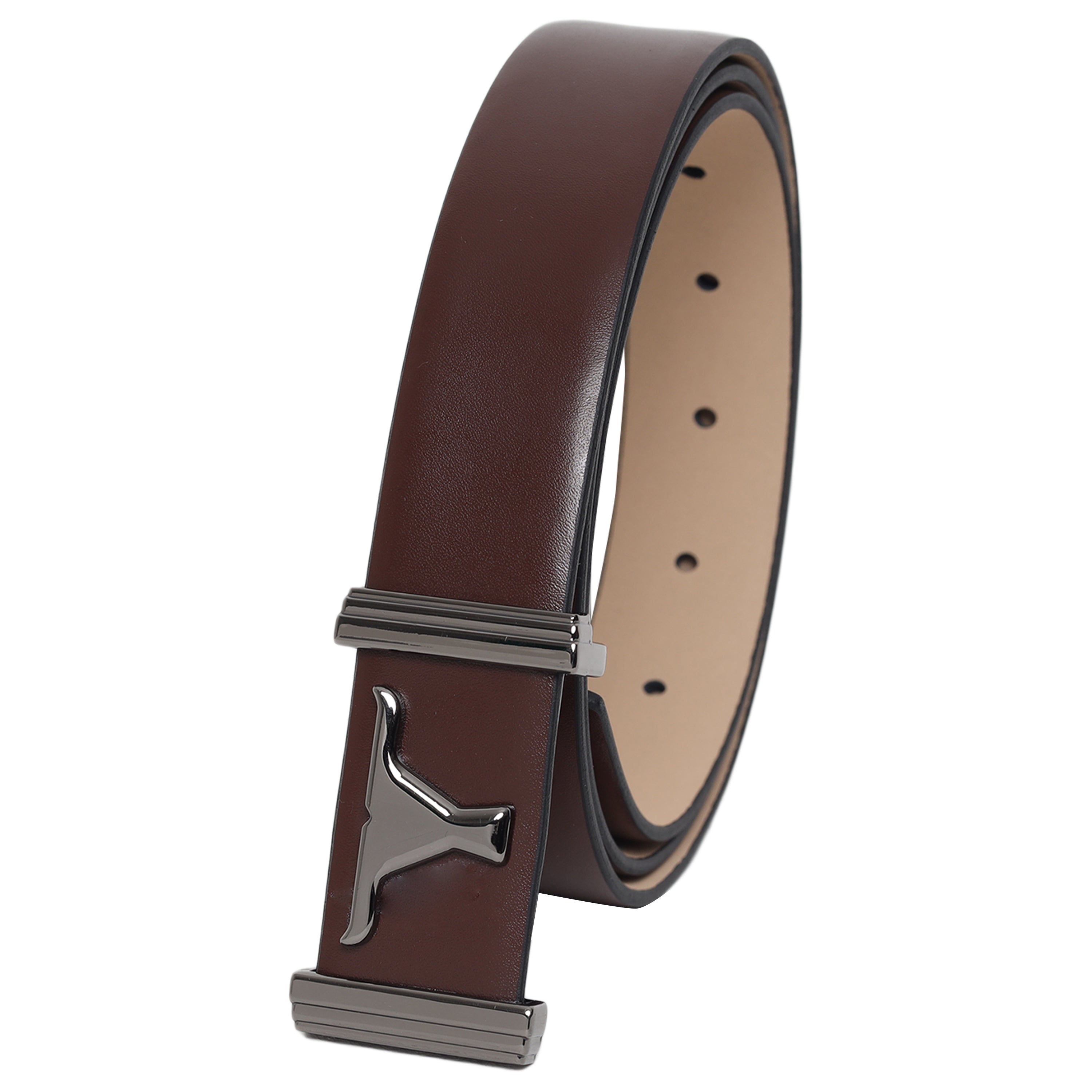 Bulchee Men's Genuine Leather Flat Buckle Belt (Formal) BUL2201/02B