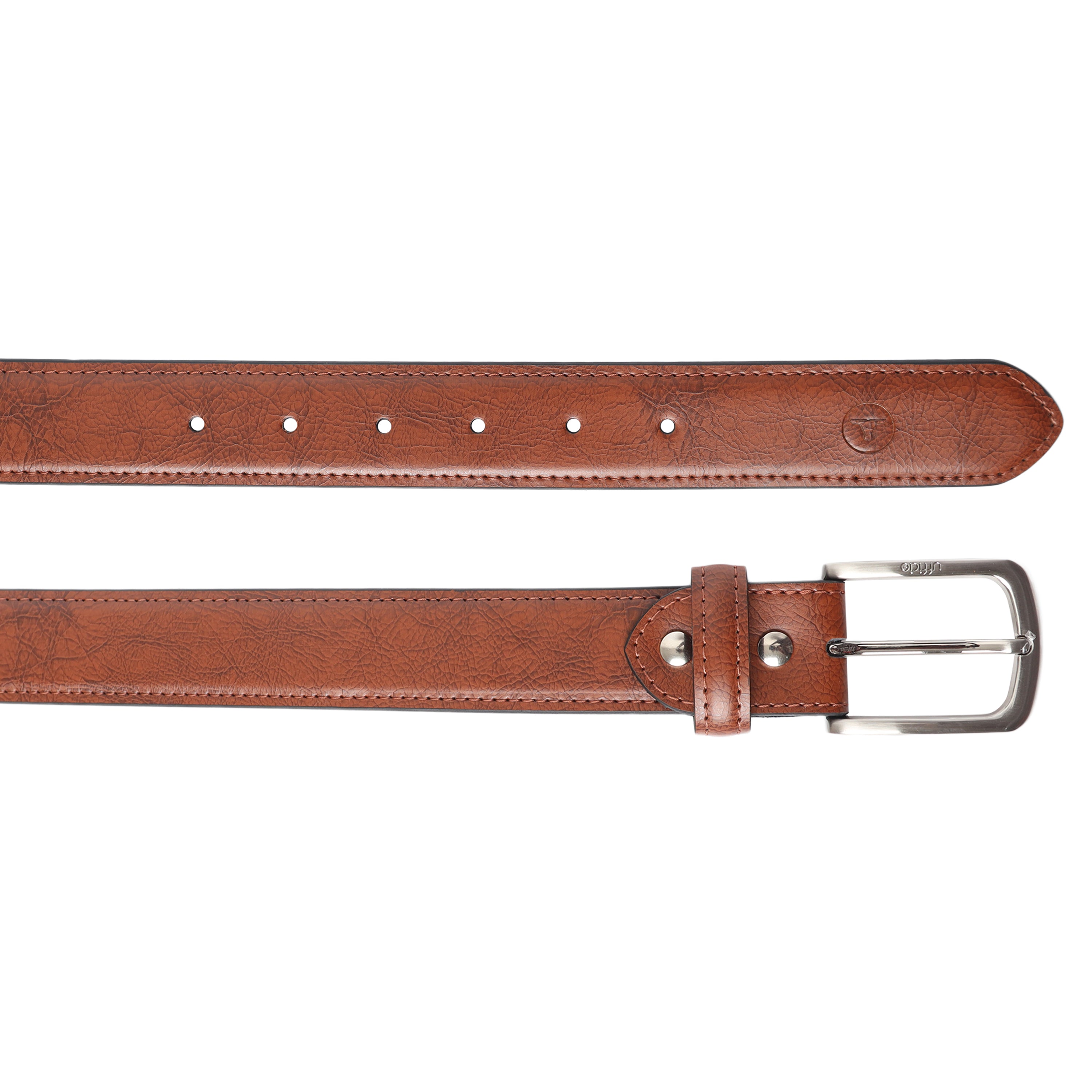 Ufficio Men's Double Color Genuine Leather Belt (Casual, Tan)