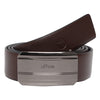 Ufficio Men's Reversible Genuine Leather Belt (Formal, Brown/Black)