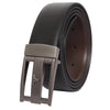 Bulchee Men's Genuine Leather Reversible Flat Buckle Belt (Formal, Black/Brown) BUL2217B