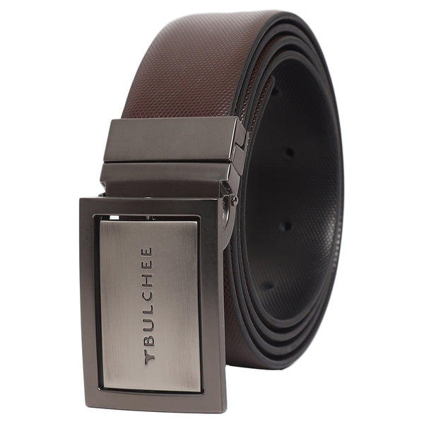 Men's Matte Black Leather Belt With Silver Buckle Belt 