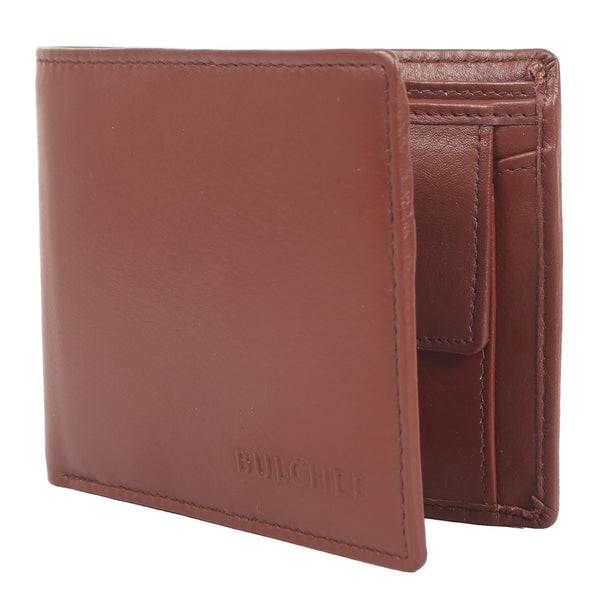 Bulchee Men Burgandy Genuine Leather Wallet