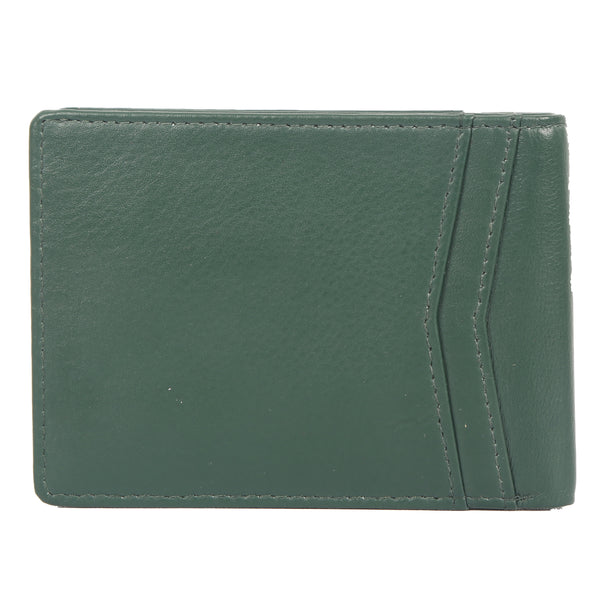Bulchee Men Green Genuine Leather Wallet
