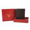 Bulchee Men Brown Trifold Leather Wallet