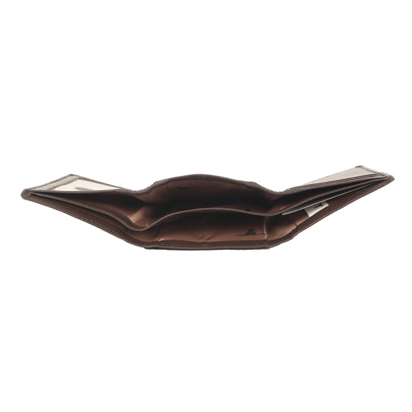 Bulchee Men Brown Trifold Leather Wallet