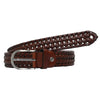 Bulchee Men's Woven Leather Belt BUL2227/28B