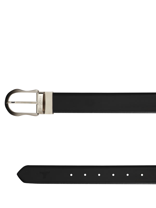 Bulchee Premium Collections Men's Italian Leather and Brass Buckle Belt | Reversible Prong | Burgandey/Black | BISG2107B