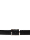 Bulchee Premium Collections Men's Italian Leather and Brass Buckle Belt | Reversible Prong | Black/Brown | BISG2108B