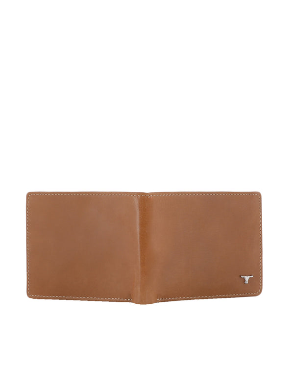Bulchee Men Tan Genuine Leather Wallet