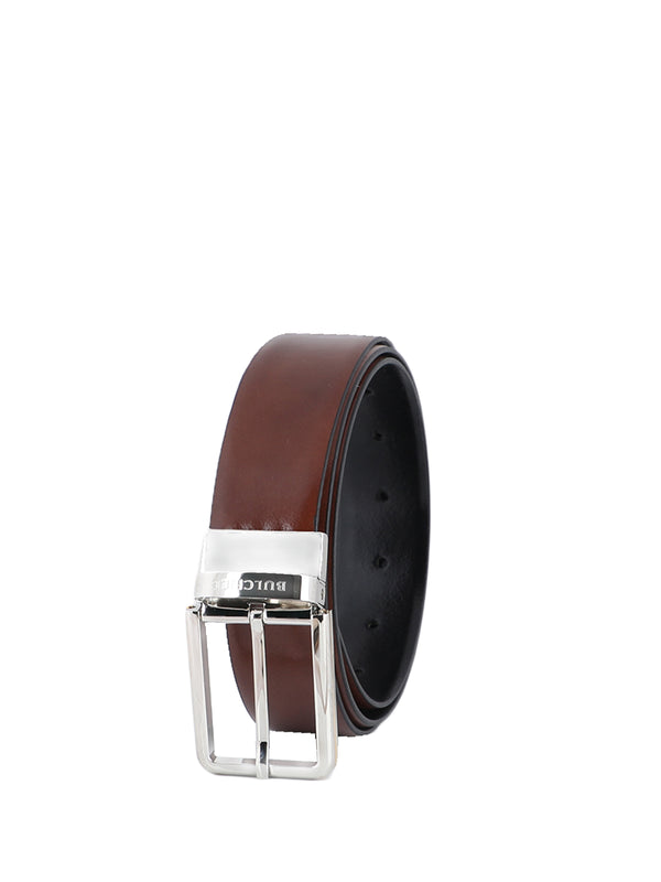 Bulchee Exclusive Collection Men's Genuine Leather Belt | Reversible Prong | Tan