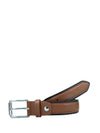 Bulchee Men's Genuine Leather Belt Constructed Chinos Tan BUL19906B