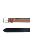 Bulchee Men's Genuine Leather Belt Constructed Chinos Tan BUL19906B
