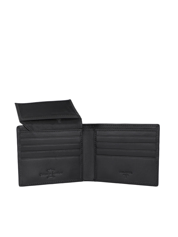 Bulchee Men Black Genuine Leather Wallet