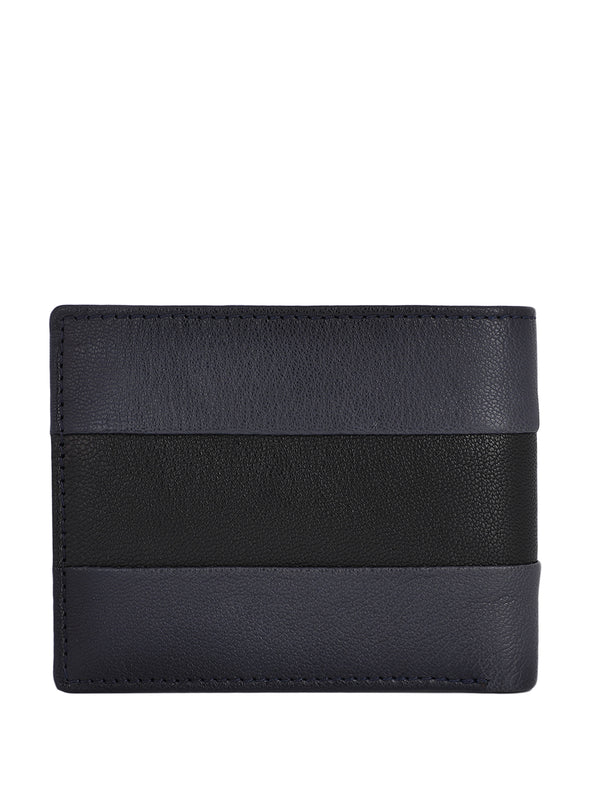 Bulchee Men Blue Genuine Leather Wallet
