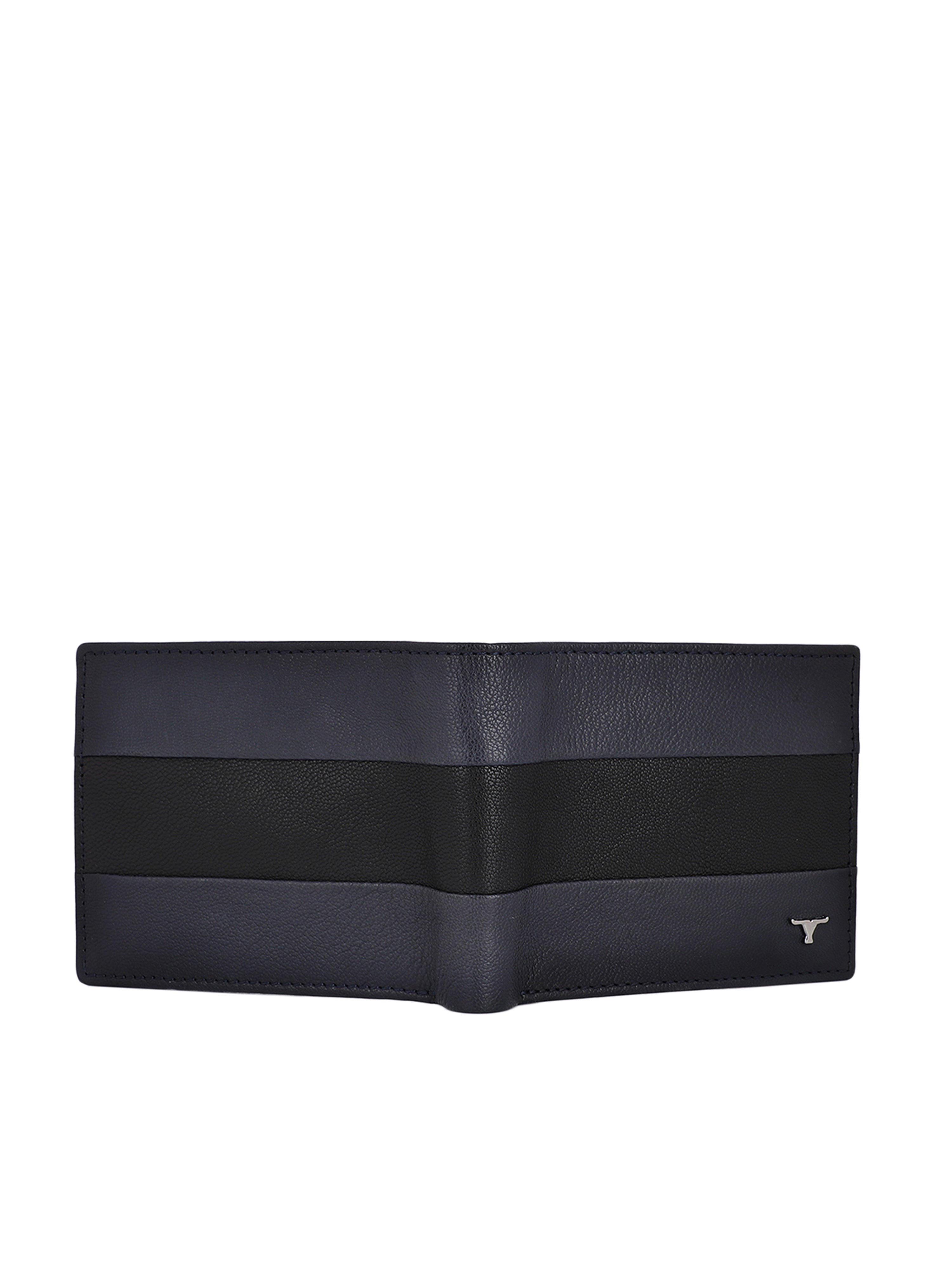 Bulchee Men Blue Genuine Leather Wallet