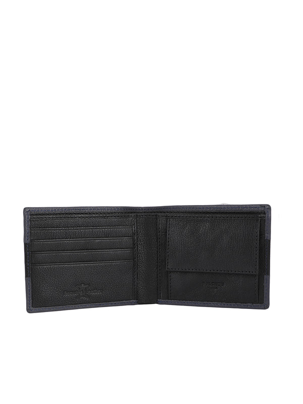 Bulchee Men Blue Genuine Leather Wallet
