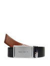 Bulchee Exclusive Collection Men's Genuine Leather Belt | Reversible AutoLock | Black
