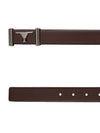Bulchee Premium Collections Men's Genuine Leather Belt | Flat | Brown| BUL2102B
