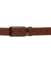 Bulchee Men's Genuine Leather Belt | Reversible Prong | Tan/Black | BUL2104B