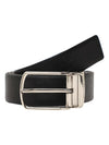 Bulchee Premium Collections Men's Genuine Leather Belt | Reversible Prong | Black/Brown | BUL2105B