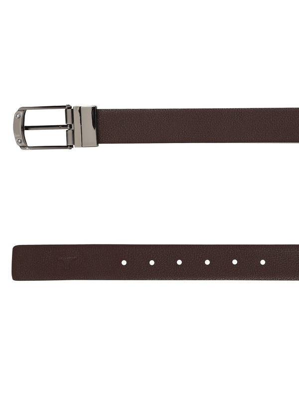 Bulchee Premium Collections Men's Genuine Leather Belt | Reversible Prong | Black/Brown | BUL2106B