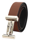 Bulchee Premium Collections Men's Genuine Leather Belt | Reversible Prong|Tan/Black