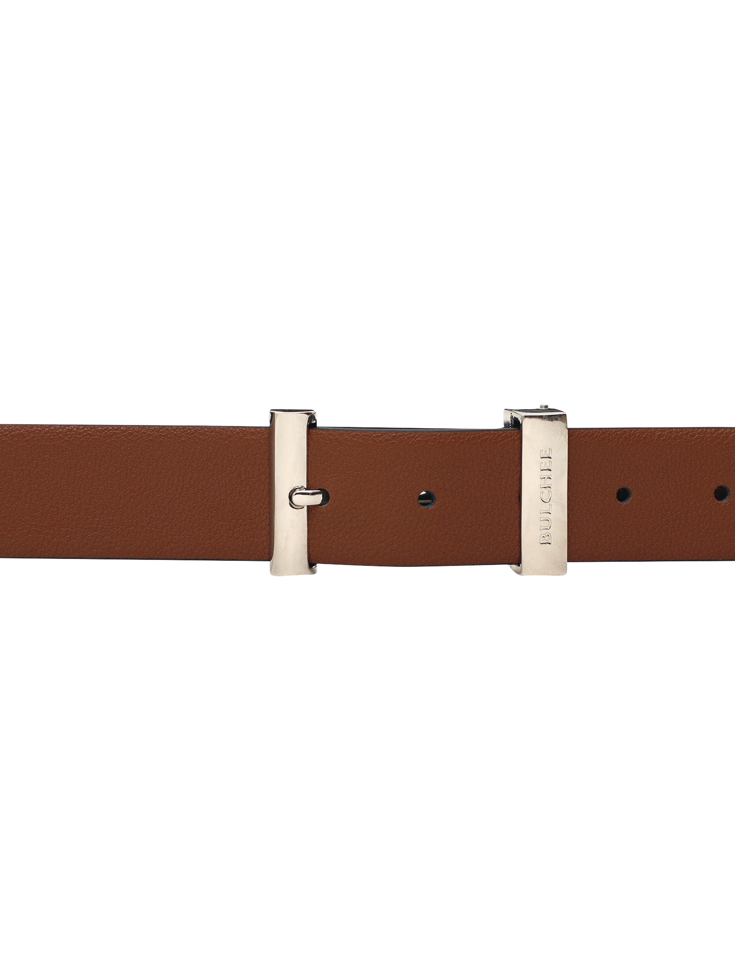 Bulchee Premium Collections Men's Genuine Leather Belt | Reversible Prong|Tan/Black