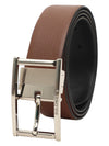 Bulchee Premium Collections Men's Genuine Leather Belt | Reversible Prong|Brown/Black