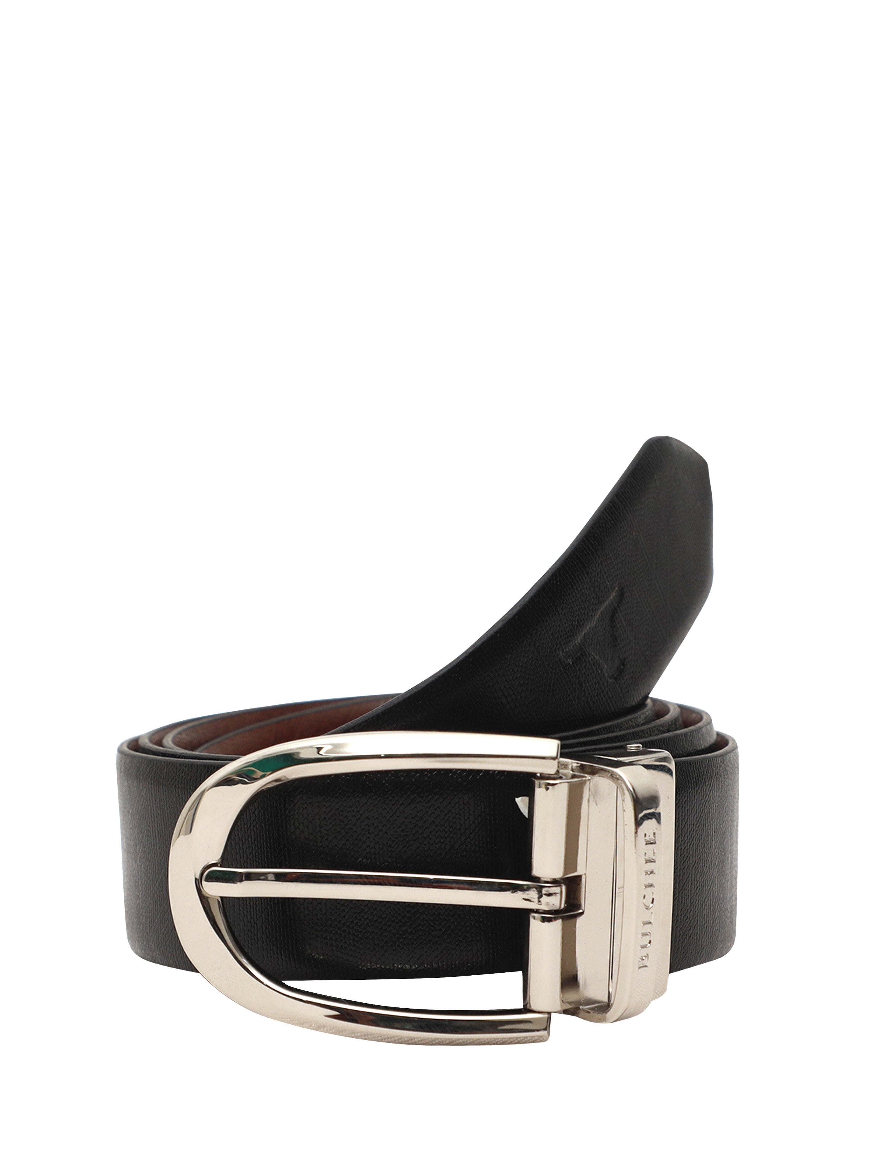 Bulchee Premium Collections Men's Genuine Leather Belt | Reversible Prong | Black/Brown | BUL2113B