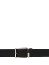 Bulchee Premium Collections Men's Genuine Leather Belt | Reversible Prong | Black/Black
