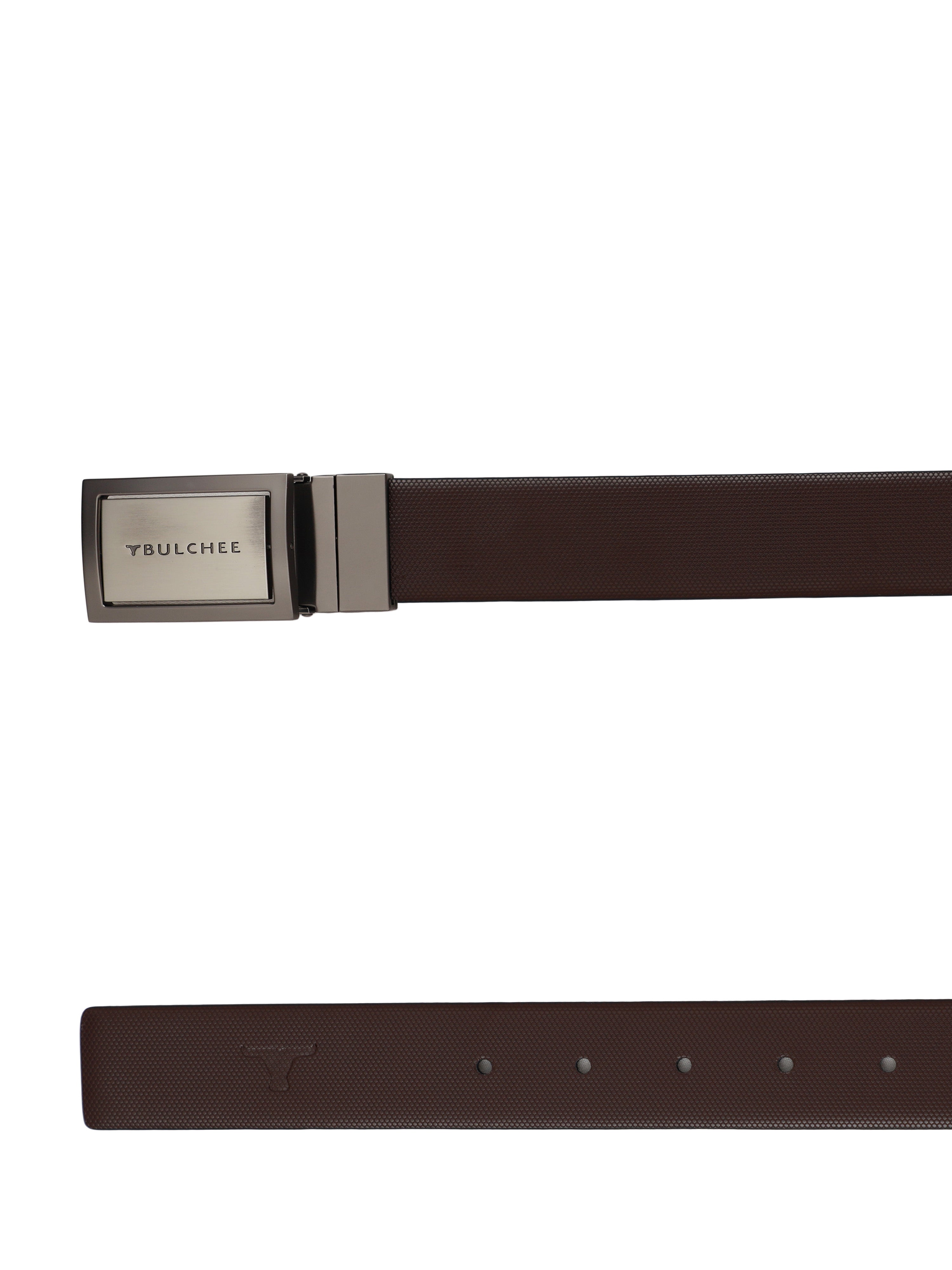 Bulchee Men's Genuine Leather Belt | Reversible Flat | Black/Brown | BUL2121B