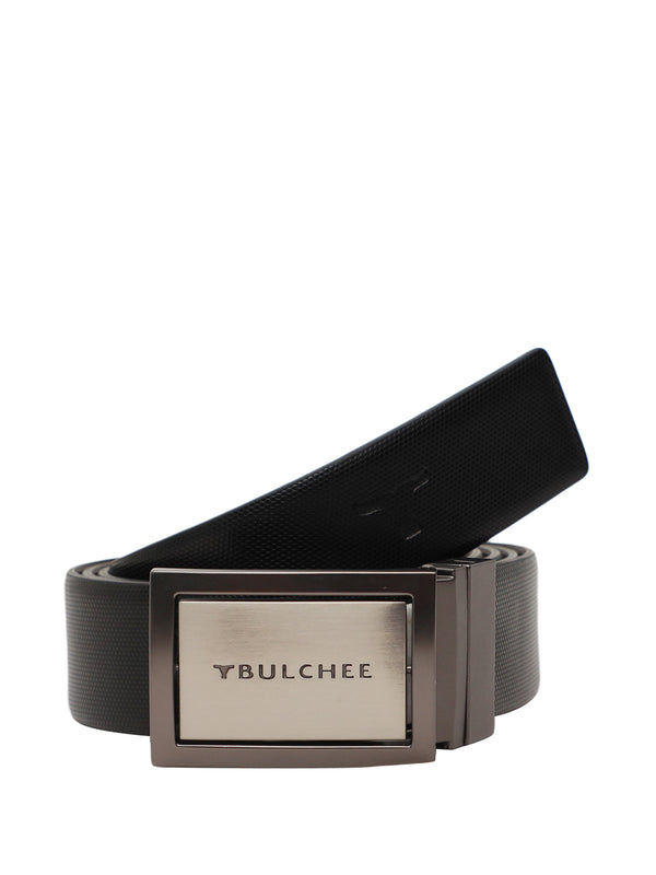 Bulchee Men's Genuine Leather Belt | Reversible Flat | Black/Brown | BUL2121B