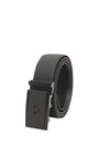 Bulchee Premium Collections Men's Genuine Leather Belt | Reversible AutoLock| Black/Black