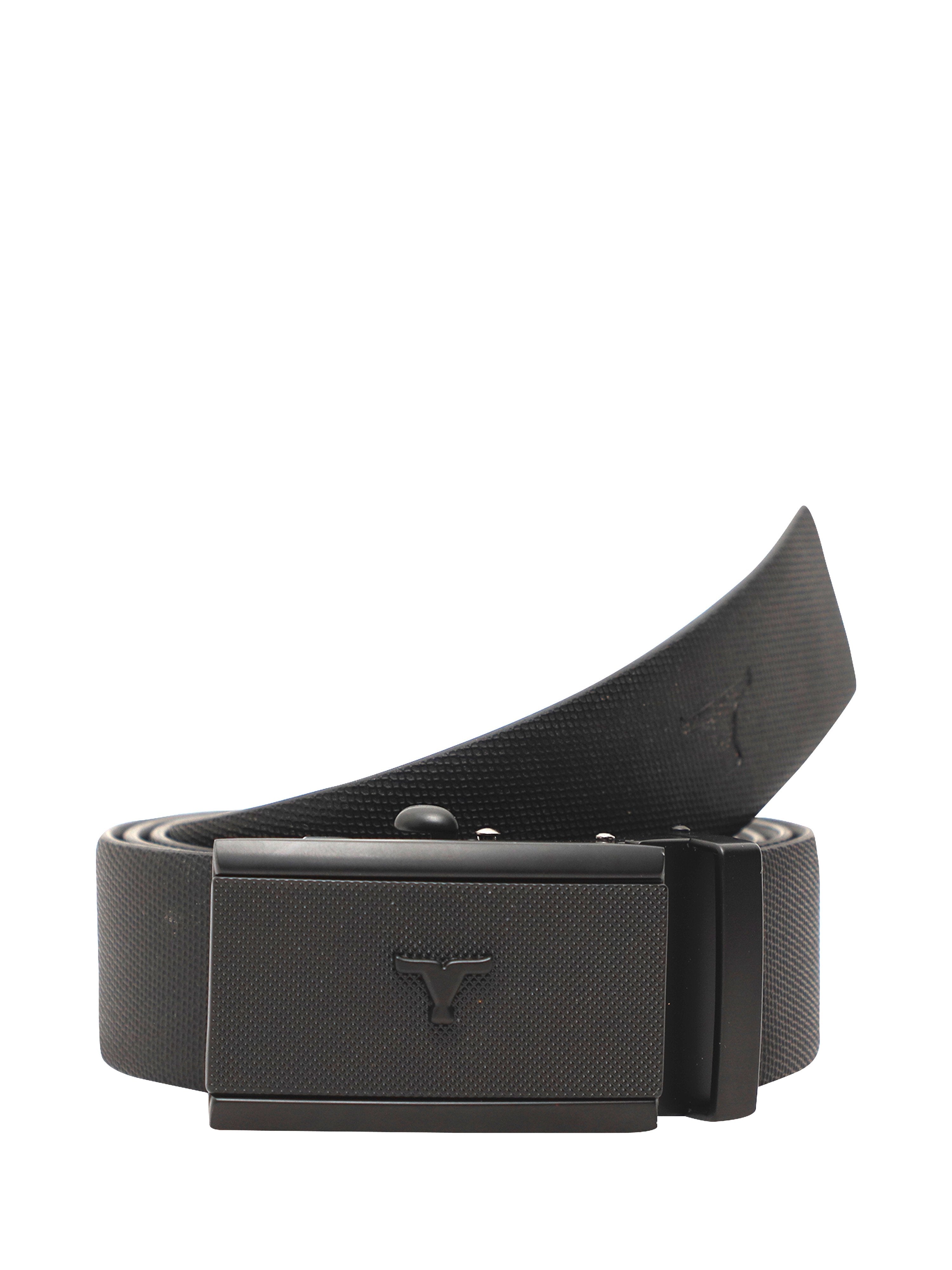 Bulchee Premium Collections Men's Genuine Leather Belt | Reversible AutoLock| Black/Black