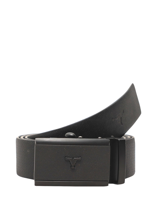 Bulchee Premium Collections Men's Genuine Leather Belt | Reversible AutoLock| Black/Black