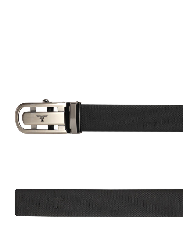 Bulchee Premium Collections Men's Genuine Leather Belt | Reversible AutoLock| Black/Brown