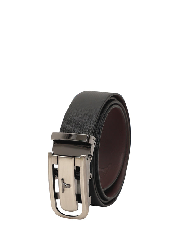 Bulchee Premium Collections Men's Genuine Leather Belt | Reversible AutoLock| Black/Brown