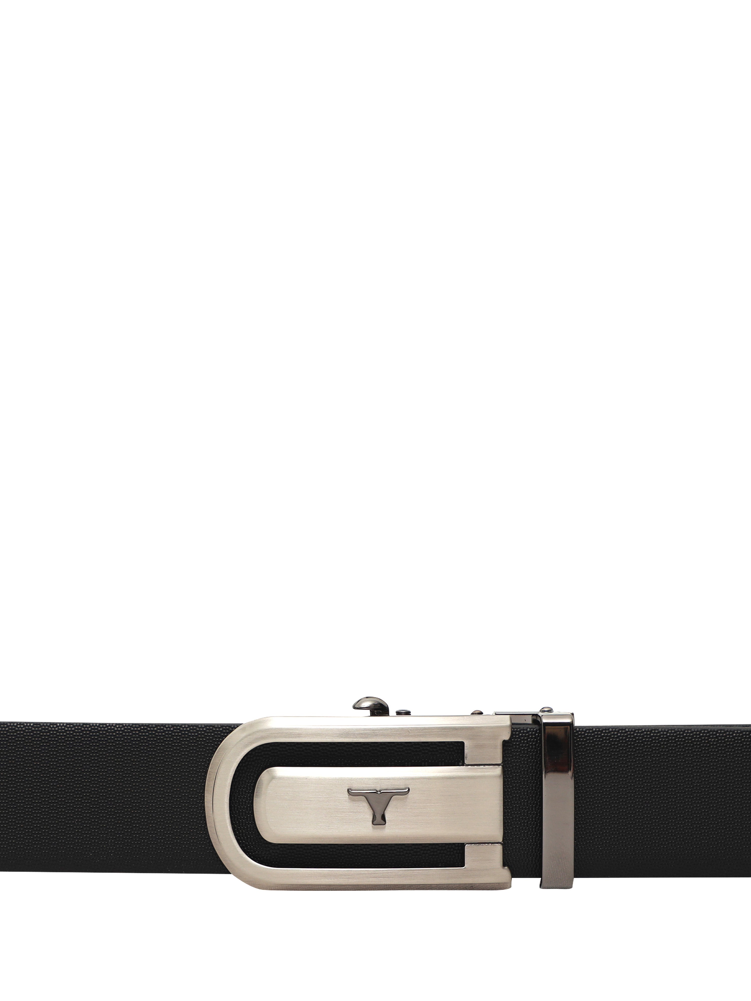 Bulchee Premium Collections Men's Genuine Leather Belt | Reversible AutoLock| Black/Brown