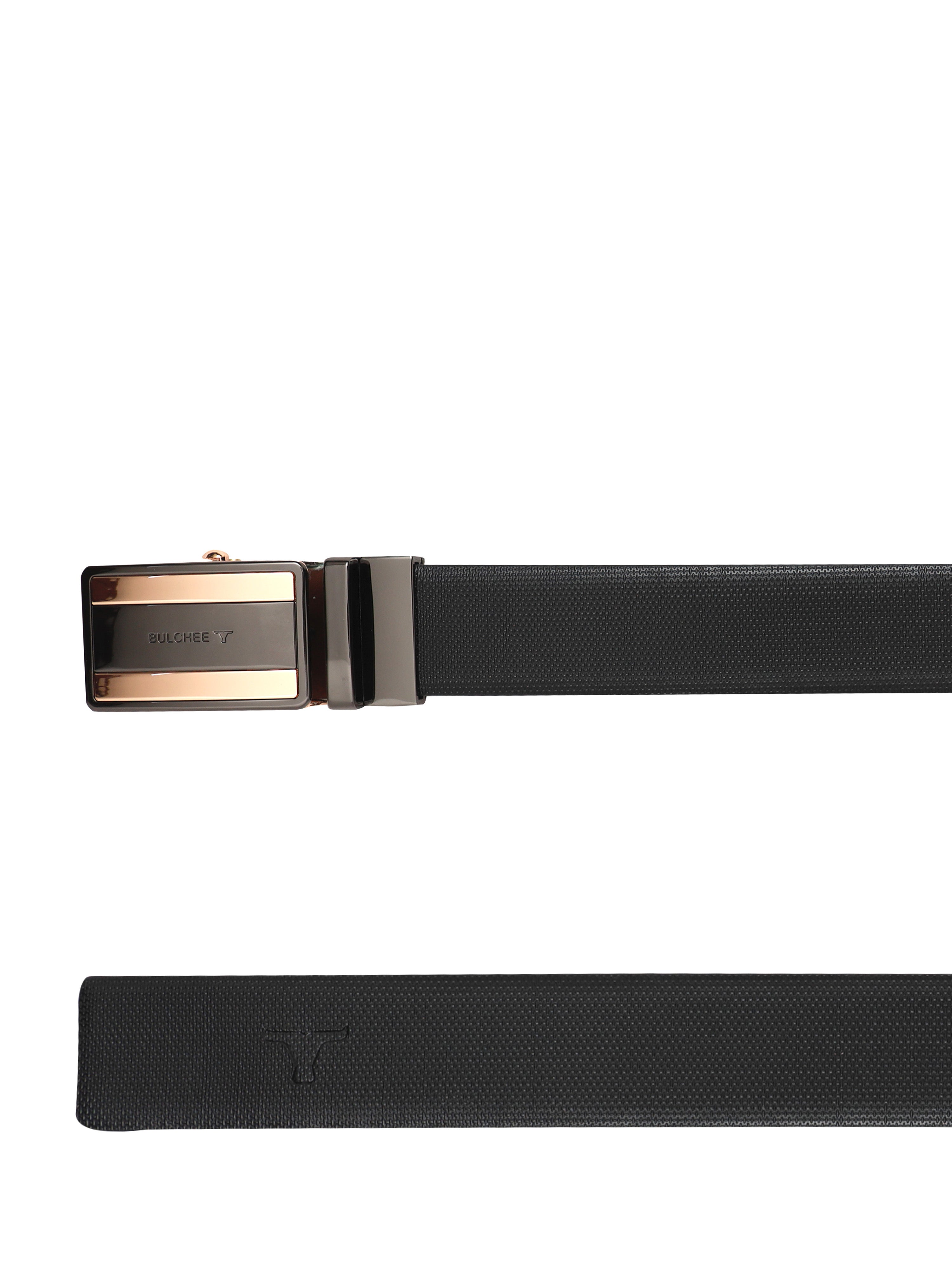 Bulchee Premium Collections Men's Genuine Leather Belt | Reversible AutoLock| Black/Brown | BUL2130B