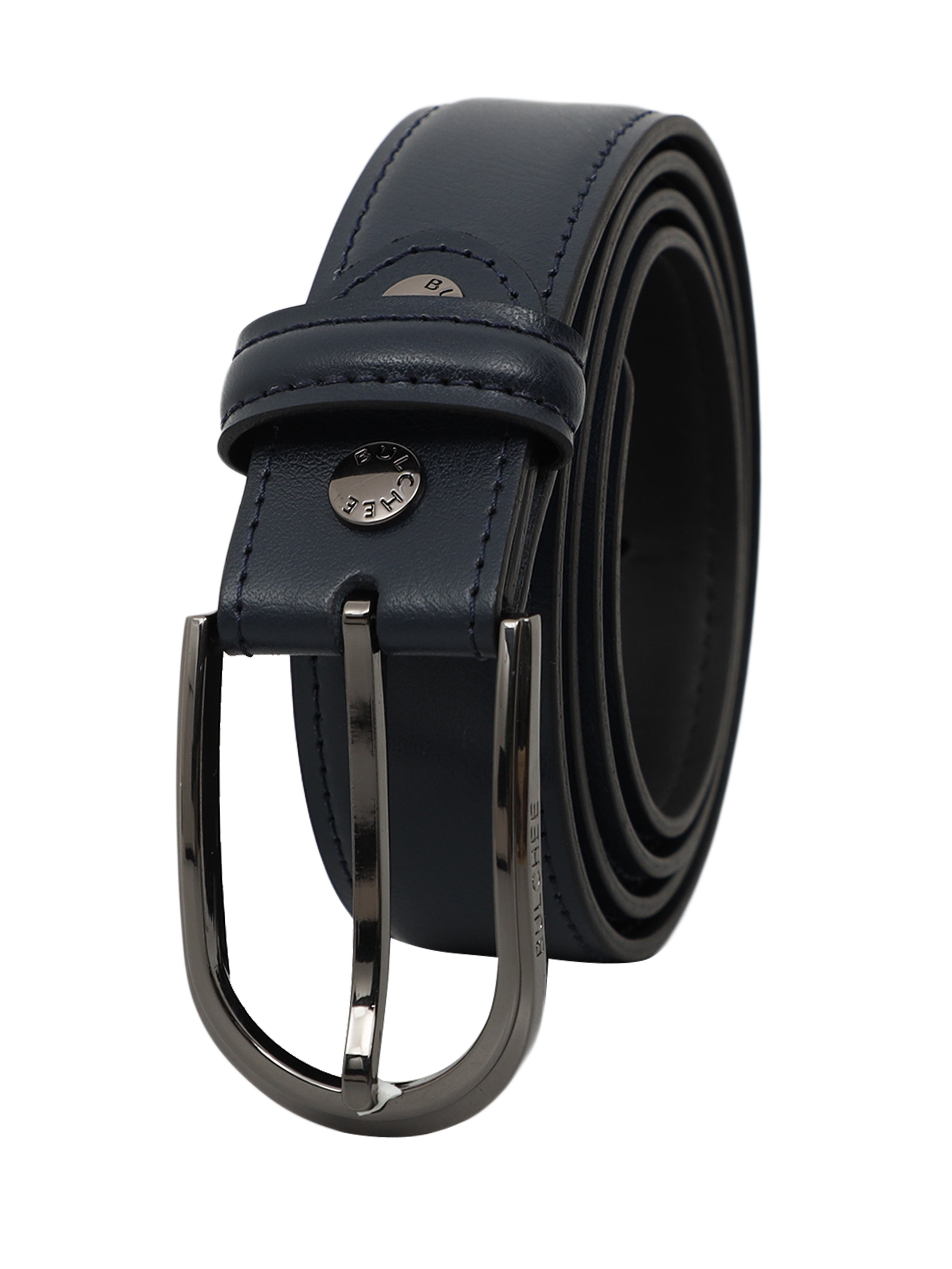 BULCHEE Premium Collection  Mens  Leather Belt -  Blue