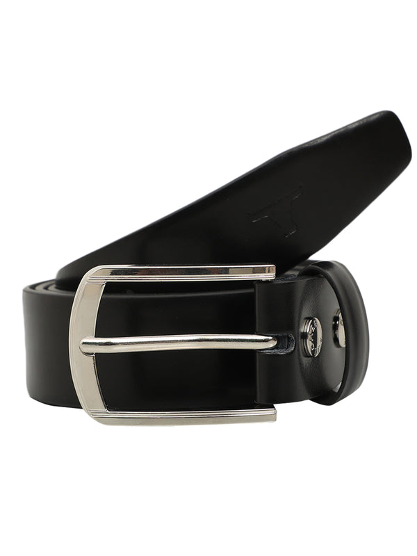 BULCHEE Premium Collections Men's Genuine Leather Belt | Plain Chino | Black | BUL2138B
