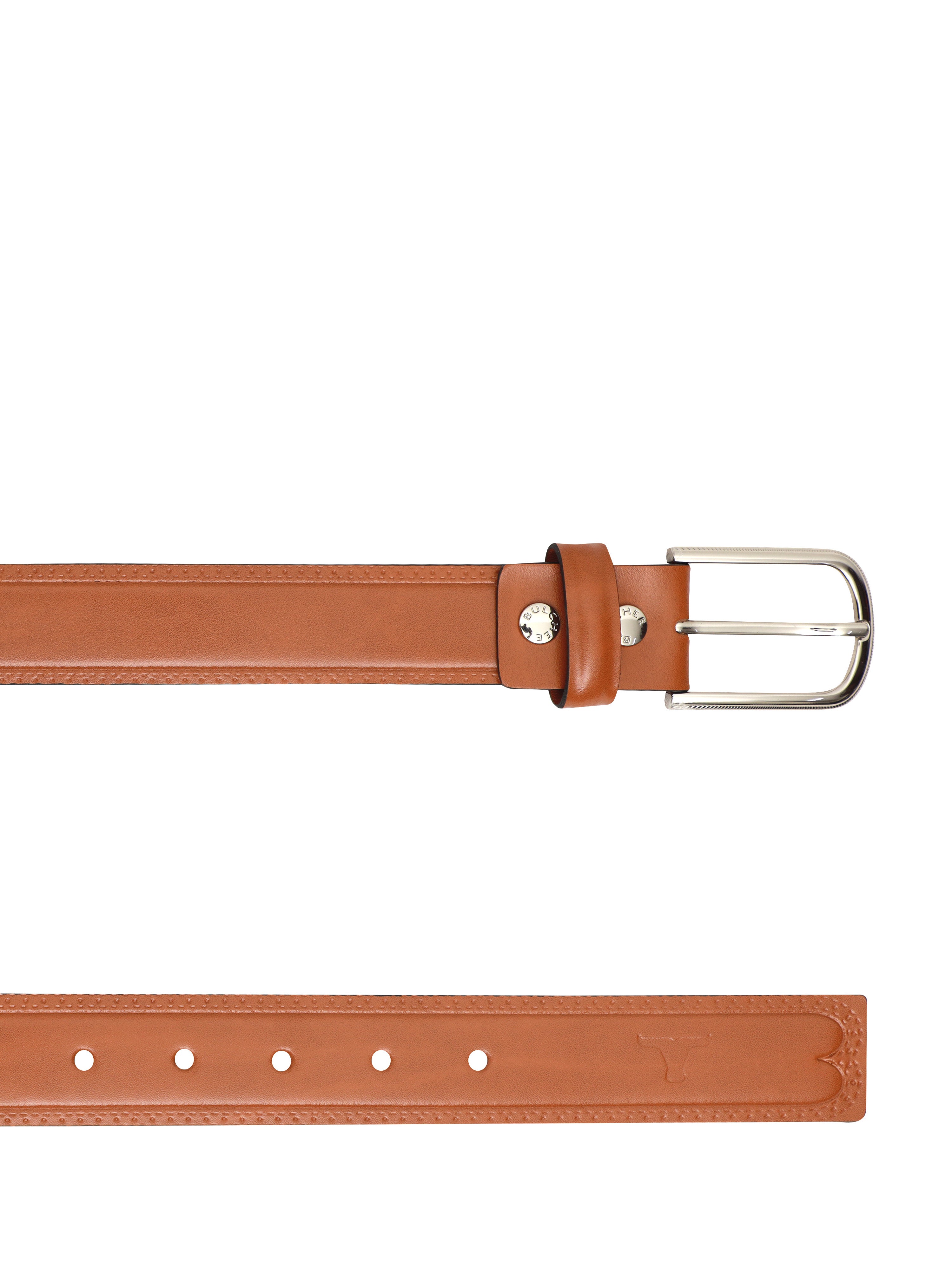 Bulchee Premium Collections Men's Genuine Leather Belt | Padded Chino | Tan