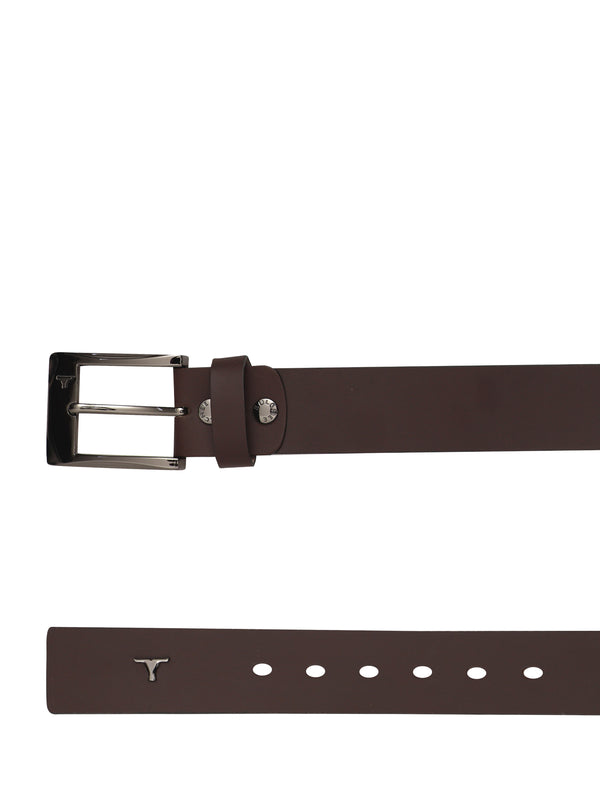 Bulchee Premium Collections Men's Genuine Leather Belt | Plain Jeans | Brown | BUL2154B