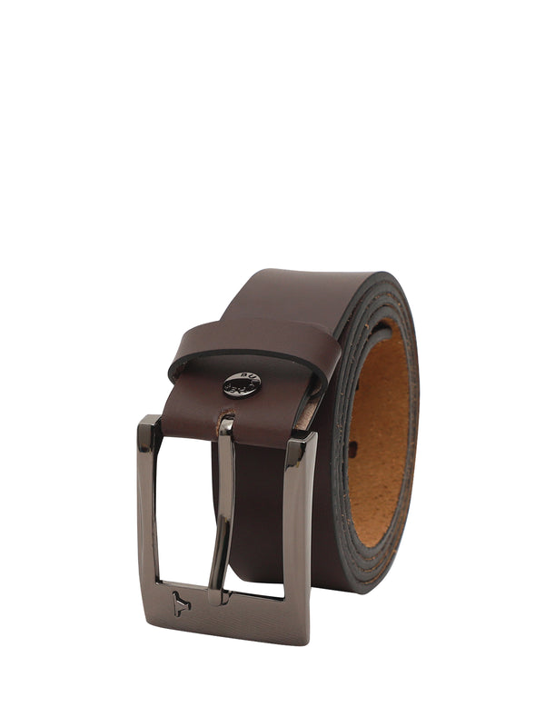 Bulchee Premium Collections Men's Genuine Leather Belt | Plain Jeans | Brown | BUL2154B