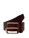 Bulchee Premium Collections Men's Genuine Leather Belt | Monogram Belt | Brown