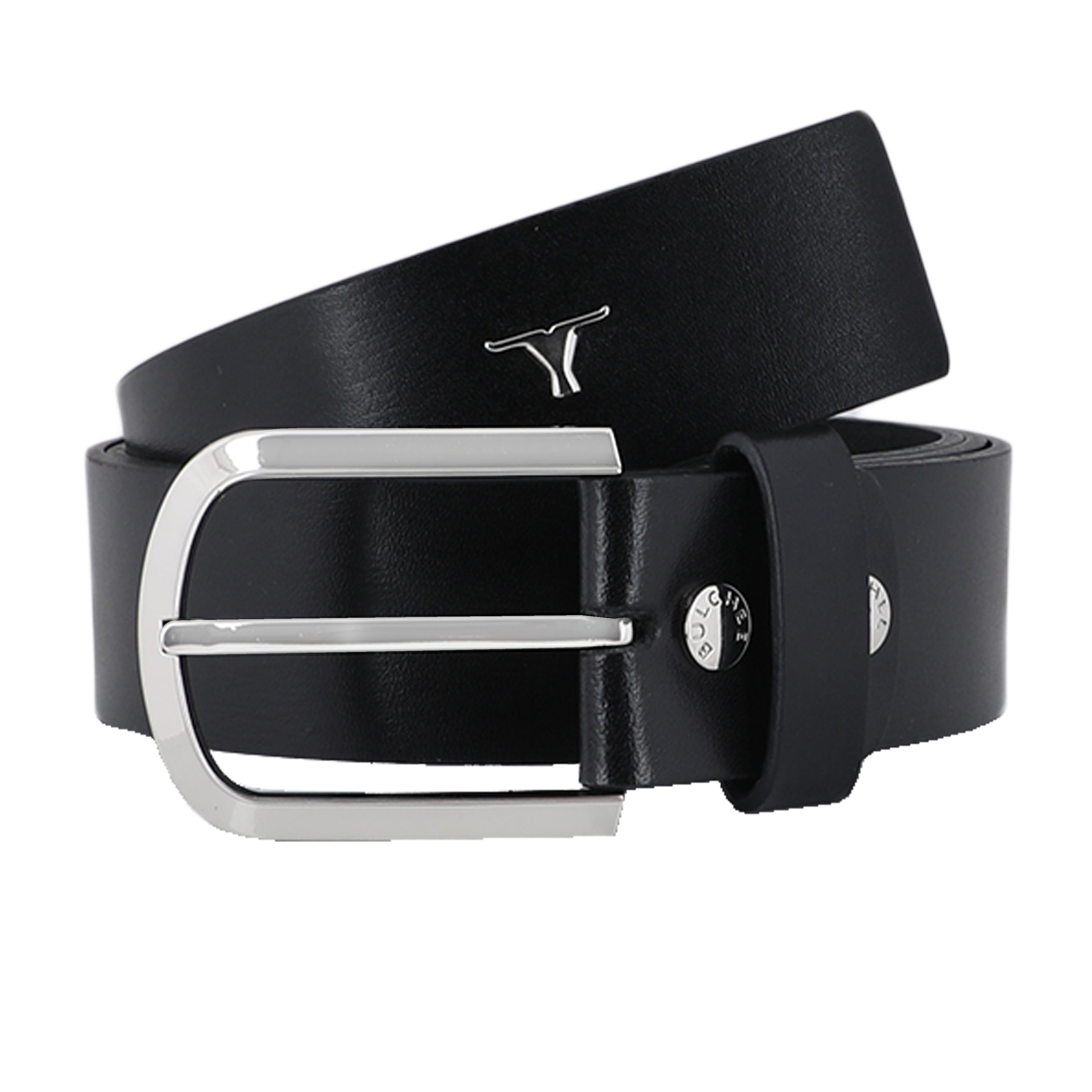 Bulchee Premium Collections Men's Genuine Leather Belt | Plain | Black BUL2162B