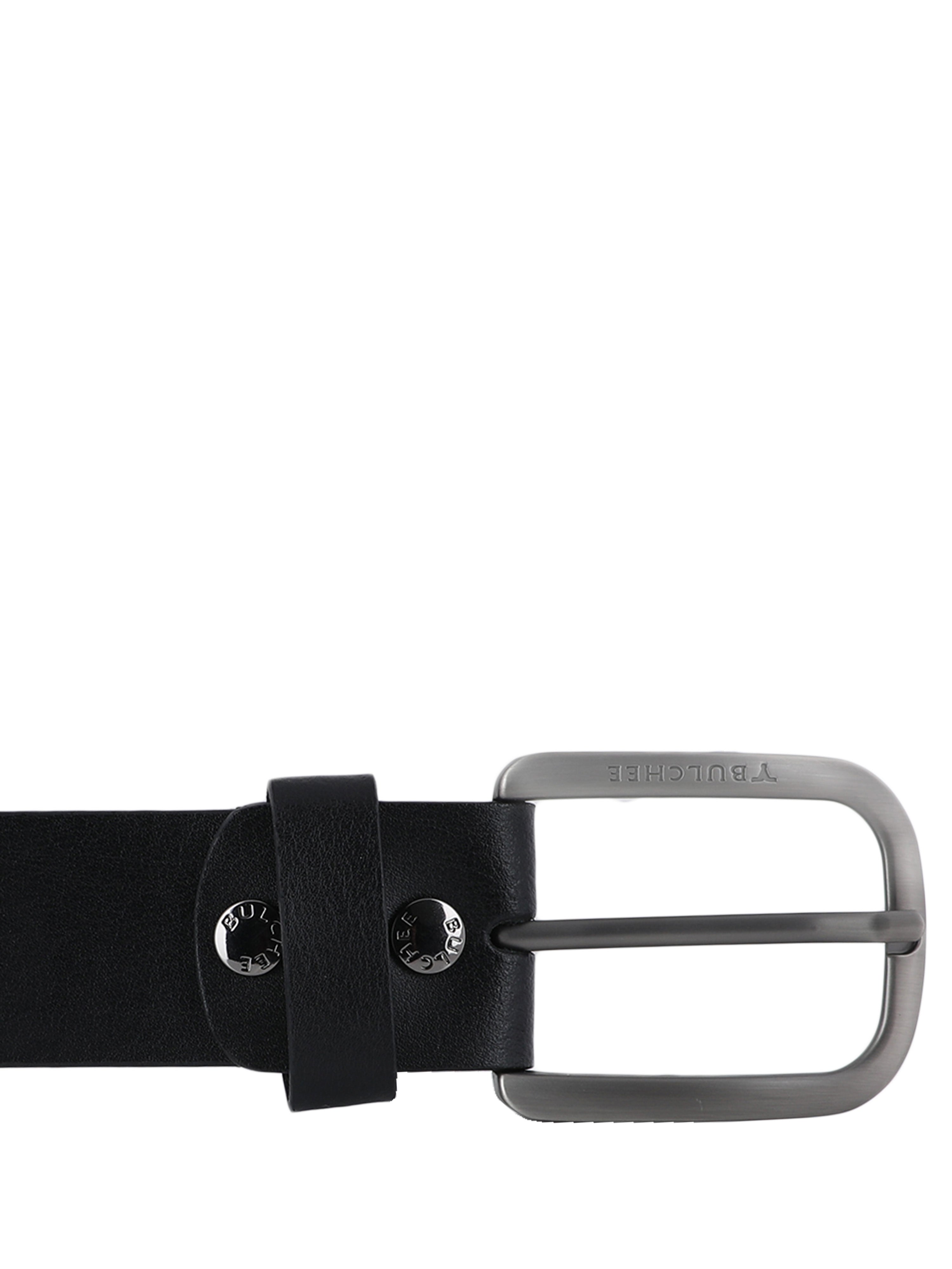 Bulchee Men's Genuine Leather Belt | Plain Jeans | Black | BUL2164B