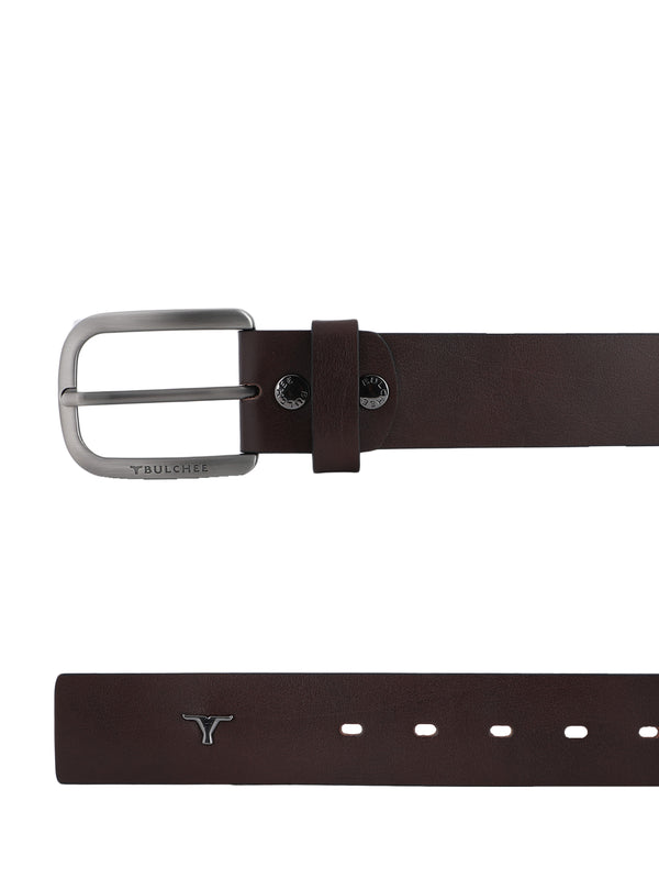 Bulchee Premium Collections Men's Italian Leather Belt | Plain Jeans | Brown | BUL2165B