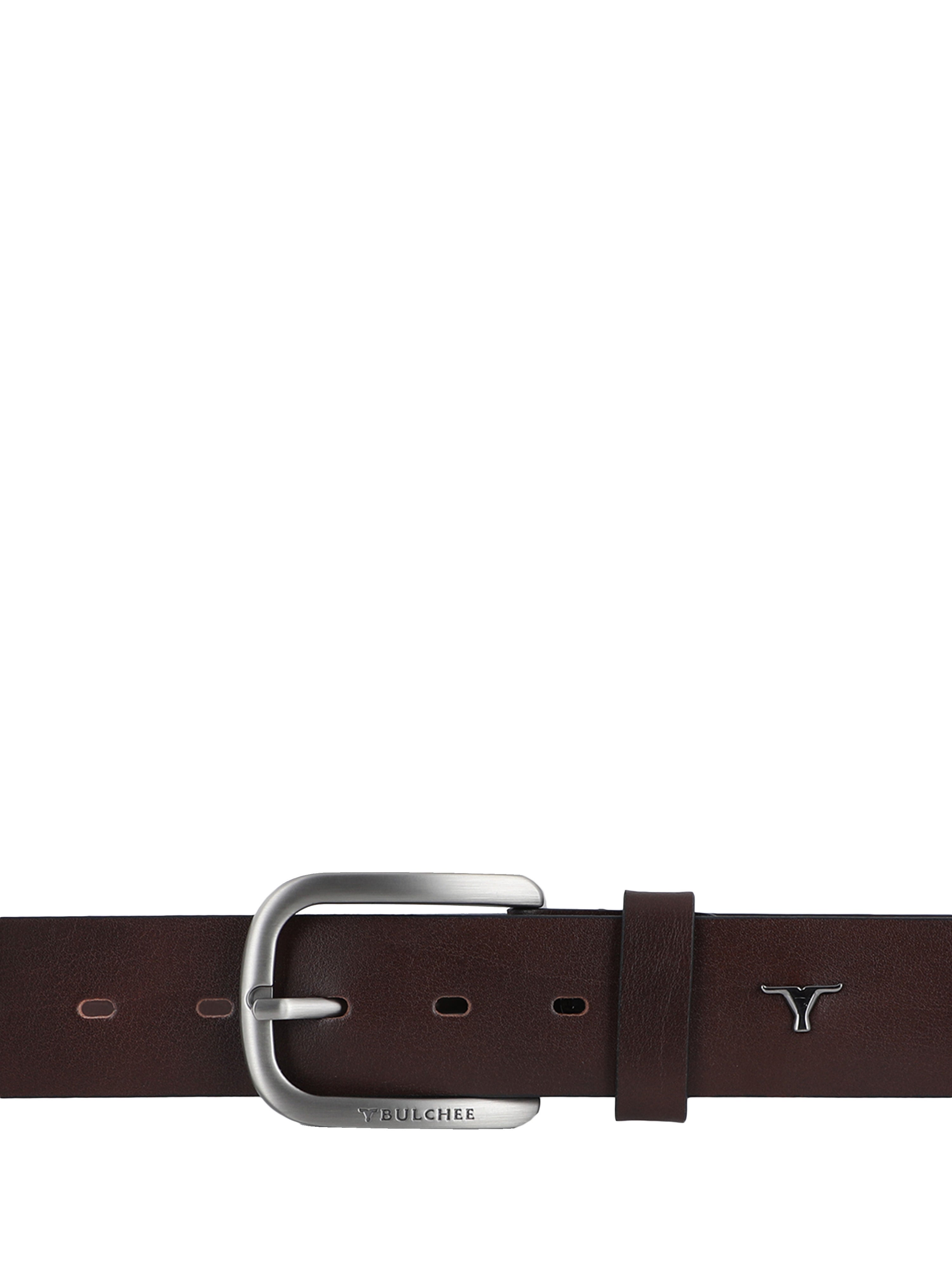 Bulchee Premium Collections Men's Italian Leather Belt | Plain Jeans | Brown | BUL2165B