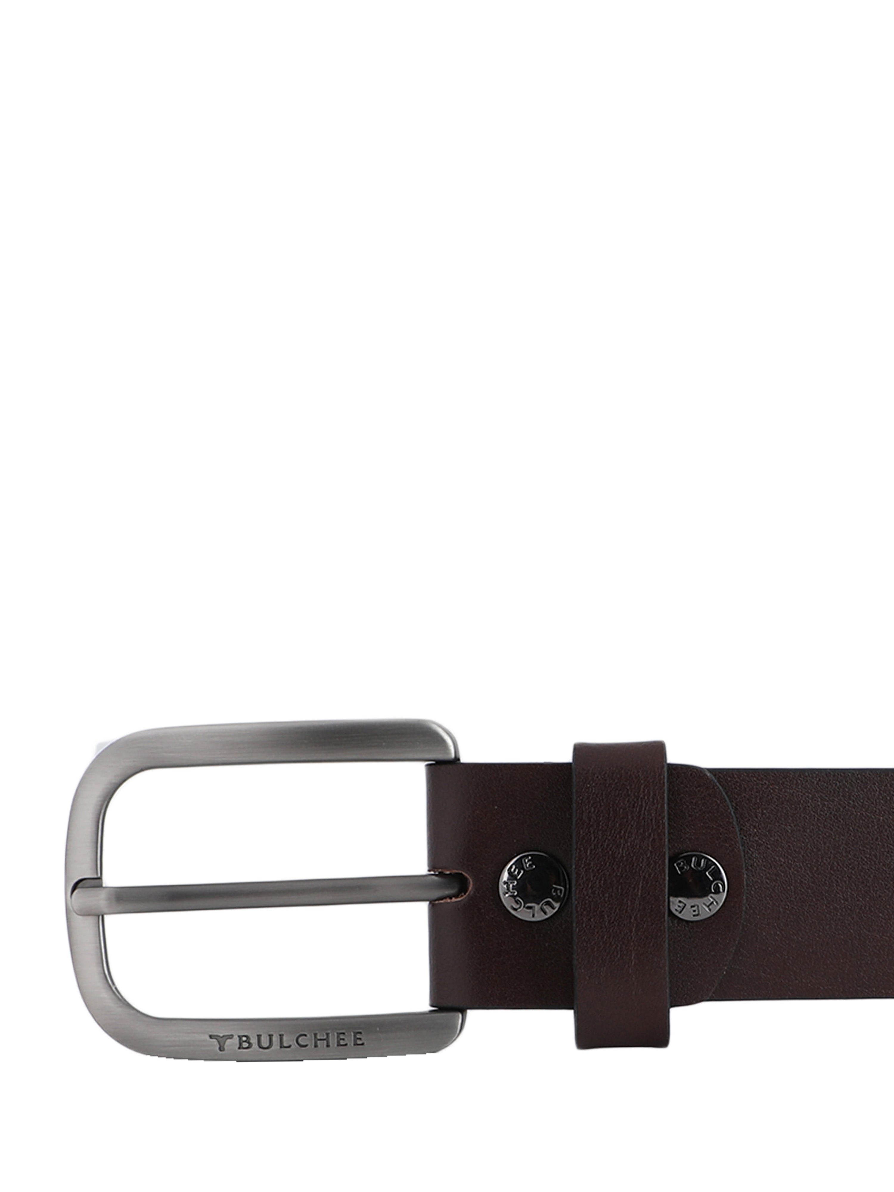 Bulchee Premium Collections Men's Italian Leather Belt | Plain Jeans | Brown | BUL2165B